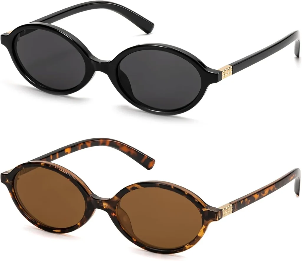 Vintage 90s Y2K Oval Sunglasses for Women