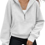 AUTOMET Women's Half Zip Hoodies Casual Pullover Comfortable Fall Outfits 2026