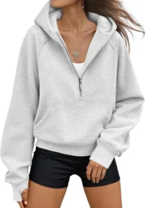 AUTOMET Women's Half Zip Hoodies Casual Pullover Comfortable Fall Outfits 2026