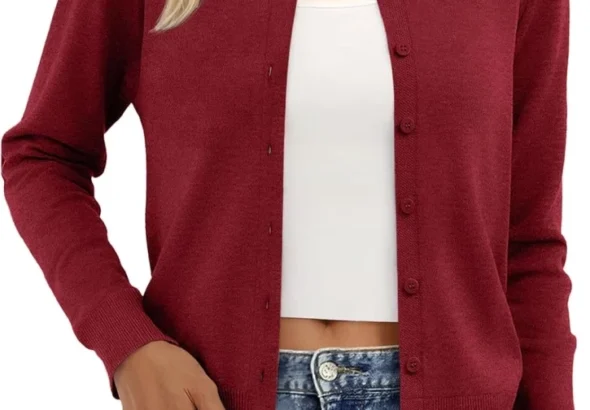 Trendy Queen Lightweight Knit Cardigan for Women