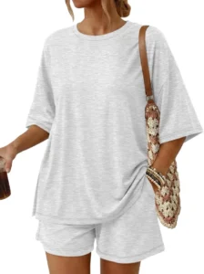 Summer Matching Lounge Set for Women with Pockets
