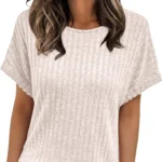 AUTOMET Women's 2026 Lightweight Short Sleeve Sweater Blouse