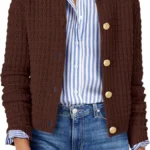 Zeagoo Women's Long Sleeve Knit Cropped Cardigan Sweater Jacket for Fall 2026