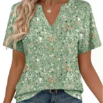 Zeagoo Women's Short Sleeve V-Neck Tee Shirts
