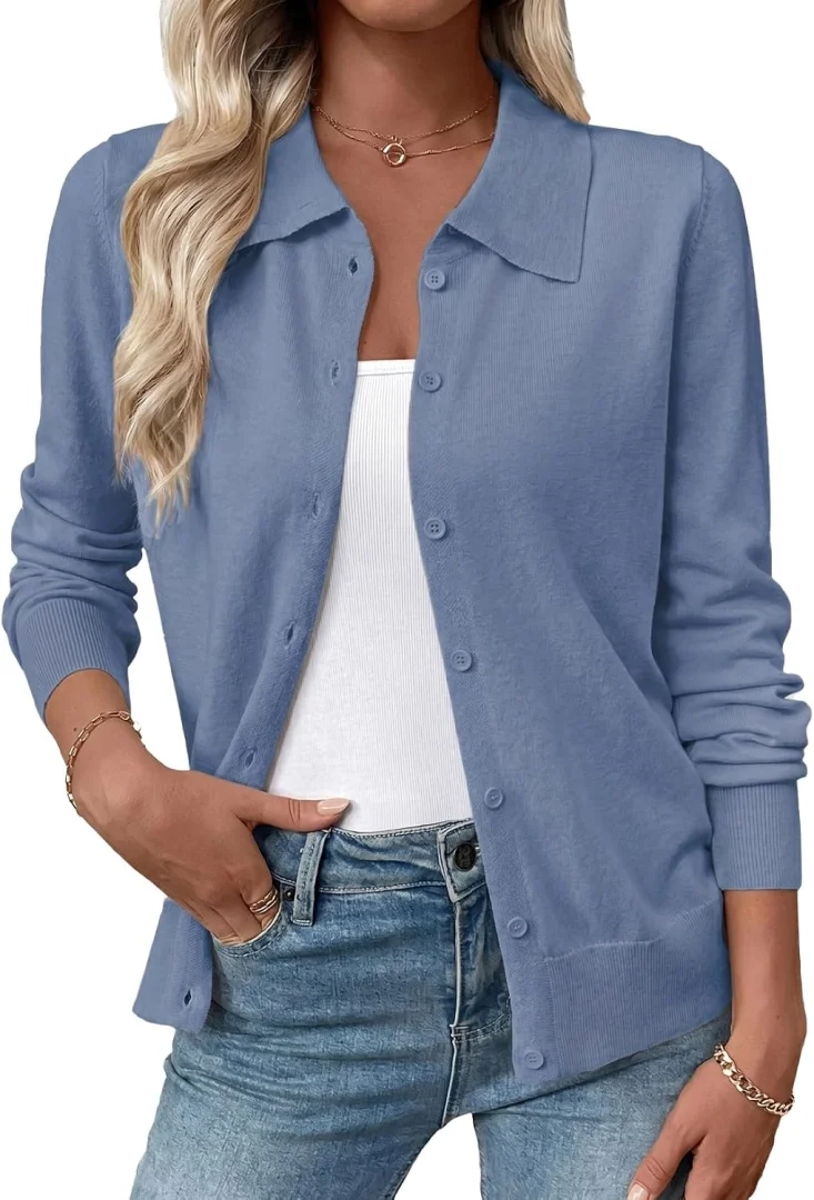 EVALESS Women's Lightweight Cardigan Sweaters for Fall Outfits