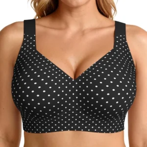 LetsJoli Plus Size Women's Jelly Bras No Underwire Push Up Supportive