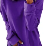 Dokotoo Women's Casual Crewneck Long Sleeve Loose Fit Pullover Sweatshirt Top