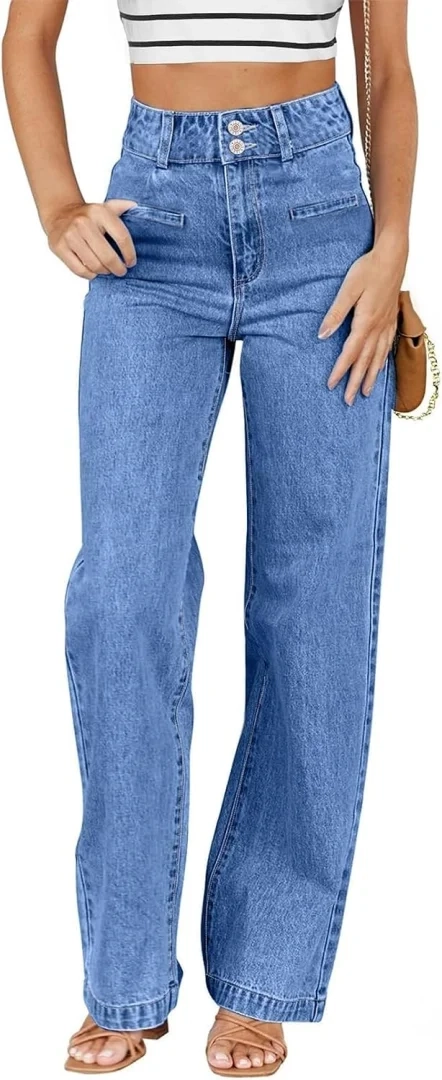 Sidefeel Women's High-Waisted Straight