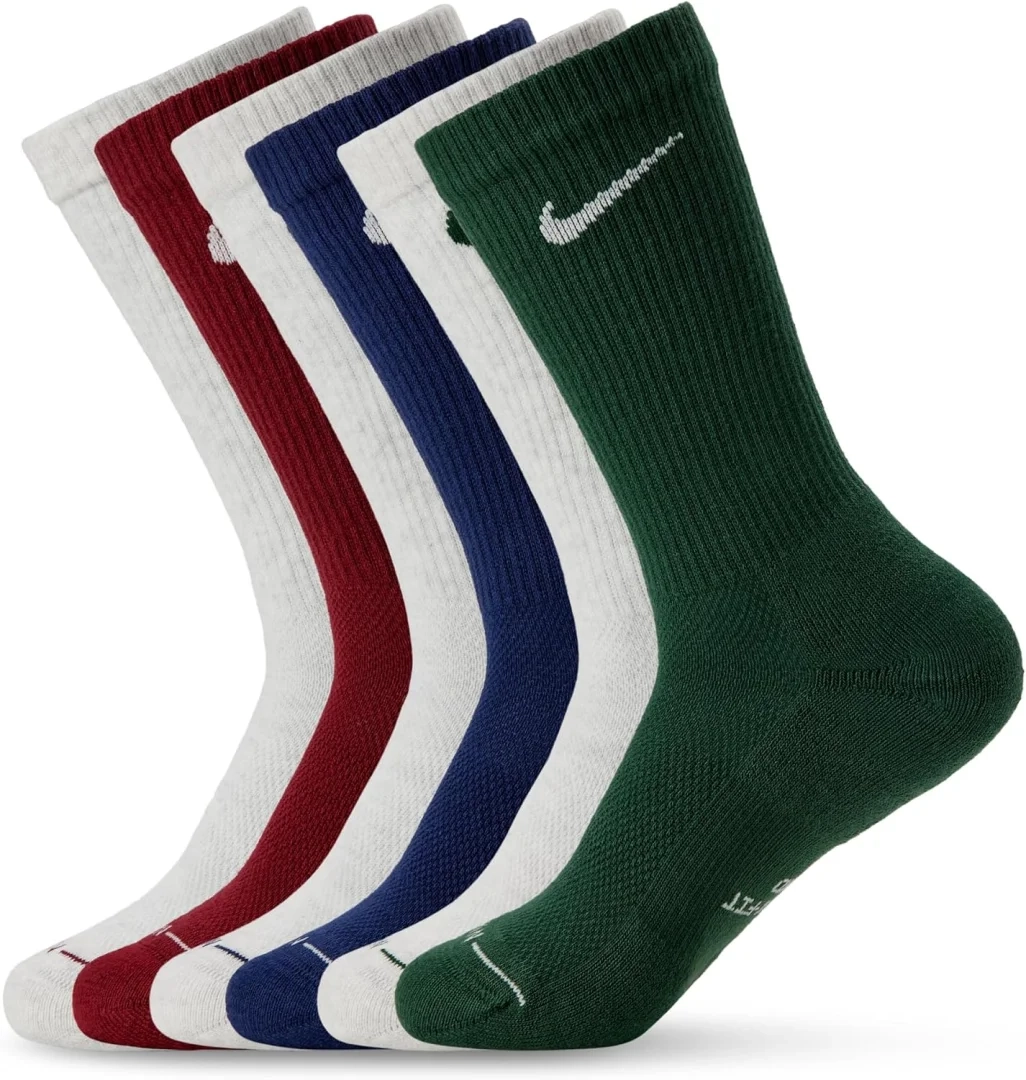 Nike Everyday Elevated Crew Socks, Unisex Adult 6