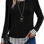 WIHOLL Womens Lightweight Long Sleeve Tunic Shirts Tops